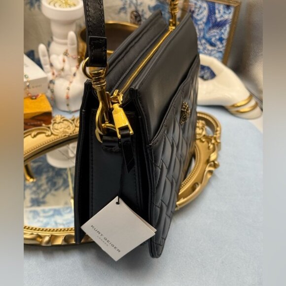 🆕 KURT GEIGER LONDON 🧿 NWT Kensington Leather Satchel - Picture 5 of 14